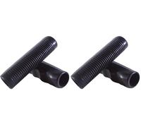 cyclingcolors Paire DE POIGNEES Velo Noir Fixie Vintage Ville POIGNEE Ergonomique Caoutchouc (Lot de 2)