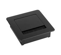 cyclingcolors passe cable métal 100x100x29mm noir carré meuble bureau table