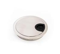 cyclingcolors passe cable métal 80mm acier brossé rond meuble bureau table