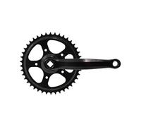 cyclingcolors pédalier vélo 3/32 Acier 42 Dents, 170mm, Noir