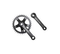 cyclingcolors pédalier vélo avec manivelle, 36 Dents, Longueur 127mm, Acier, Noir, boitier 131mm