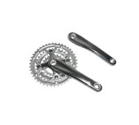 cyclingcolors pédalier vélo avec manivelle, Triple Plateaux 42-32-22 Dents, Longueur 170mm, Aluminium, Argent, BOITIER 113mm