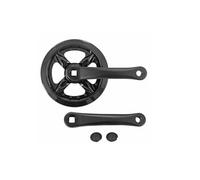 cyclingcolors pédalier vélo VTT avec manivelle, 36 Dents, Longueur 152mm, Acier, Noir, boitier 119mm