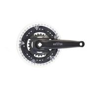 cyclingcolors pédalier vélo VTT Triple Plateaux 42 34 24 Dents, Acier, 170mm, Noir