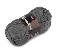 cyclingcolors Pelote de laine en coton 50 g longueur 100m crochet tricot pulls chapeaux haut d'été décoration, gris clair