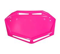 cyclingcolors Plaque BMX Support Numero Tete DE Fourche Velo Trial Aero Design Plastique Competition VTT Motocross MX Moto Quad Kart Cross Karting Enduro (Rose)