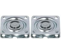 cyclingcolors Plateau Rotatif TV tournette à Bille carré à roulement à Billes 57 x 57 mm 50 Kg Plaque Pivotant Meuble HiFi Présentoir Tournant Support Ecran Ordinateur (Lot de 2)