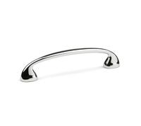 cyclingcolors Poignée de meuble 96 mm Uroso - Poignée de tiroir/armoire style vintage avec vis - Finition chrome brillant