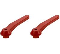cyclingcolors Poignée levier de rechange pour vanne à bille en aluminium rouge Robinet Tuyauterie Plomberie Outils, 1/4-3/8 (Lot de 2)