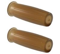 cyclingcolors Poignée Moto 115 mm Caoutchouc Guidon idéal café Racer Scooter maxiscooter cyclomoteur, Marron