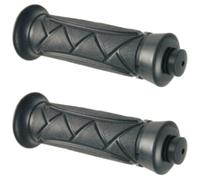 cyclingcolors Poignée Moto 125 mm Caoutchouc Guidon idéal Scooter maxiscooter cyclomoteur, Noir