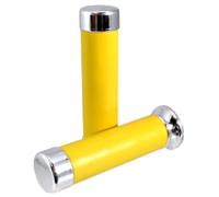 cyclingcolors Poignée Moto 130 mm diamètre 24 mm Caoutchouc Guidon Compatible avec Vespa PX, Jaune