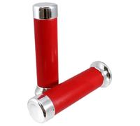 cyclingcolors Poignée Moto 130 mm diamètre 24 mm Caoutchouc Guidon Compatible avec Vespa PX, Rouge
