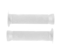 cyclingcolors Poignée vélo 130mm Caoutchouc qualité Texture BMX Freestyle Dirt diamètre 22mm (Blanc)