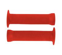 cyclingcolors Poignée vélo 130mm Caoutchouc qualité Texture BMX Freestyle Dirt diamètre 22mm (Rouge)