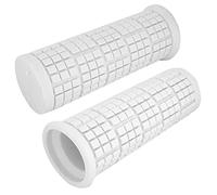 cyclingcolors Poignée vélo Confort 22mm 110mm Cycle antidérapant VTT Ville BMX Adulte Paire (Blanc)