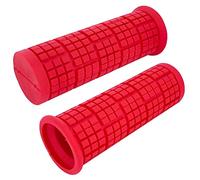 cyclingcolors Poignée vélo Confort 22mm 110mm Cycle antidérapant VTT Ville BMX Adulte Paire (Rouge)