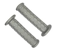 cyclingcolors Poignées de Guidon Moto 130 mm Gauche 7/8" (22 mm) Droite 1" (24 mm) revêtement antidérapant Installation Facile Scooter Moto Cyclo, Gris