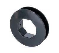 cyclingcolors Poulie de guidage volet roulant pour sangle 12 à 15mm centre octogonal 40mm plastique noir à clipser Déroulement Fenêtre Store, Ø 85mm