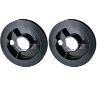 cyclingcolors Poulie de guidage volet roulant sangle 12 à 15mm centre octogonal 40mm en plastique noir à clipser Fenêtre Store, Ø 160mm (Lot de 2)