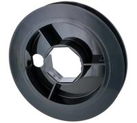 cyclingcolors Poulie de guidage volet roulant sangle 12 à 15mm centre octogonal 40mm en plastique noir à clipser Fenêtre Store, Ø 138mm