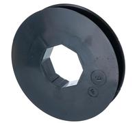 cyclingcolors Poulie de guidage volet roulant sangle 12 à 15mm centre octogonal 40mm plastique noir à clipser Fenêtre Store, Ø 114mm