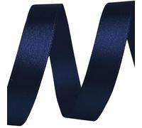 cyclingcolors Ruban Satin en Polyester - 12 mm x 22 m - Ruban Cadeau Emballage Décoration Anniversaire Gâteaux Couture Fêtes Fleuristerie - bleu