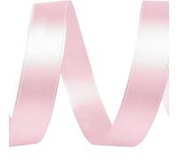 cyclingcolors Ruban Satin en Polyester - 12 mm x 22 m - Ruban Cadeau Emballage Décoration Anniversaire Gâteaux Couture Fêtes Fleuristerie - rose moyen