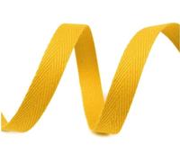 cyclingcolors ruban sergé coton à chevrons largeur 10mm x longueur 50m, beurre jaune