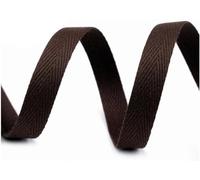 cyclingcolors ruban sergé coton à chevrons largeur 10mm x longueur 50m, chocolat