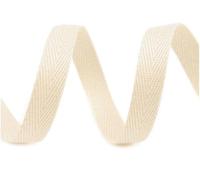 cyclingcolors ruban sergé coton à chevrons largeur 10mm x longueur 50m, crème