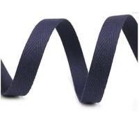 cyclingcolors ruban sergé coton à chevrons largeur 12mm x longueur 50m, bleu de paris