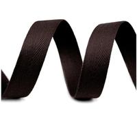 cyclingcolors ruban sergé coton à chevrons largeur 14mm x longueur 50m, marron