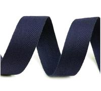 cyclingcolors ruban sergé coton à chevrons largeur 20mm x longueur 50m, bleu de paris