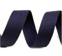 cyclingcolors ruban sergé coton à chevrons largeur 25mm x longueur 50m, bleu de paris