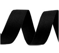 cyclingcolors ruban sergé coton à chevrons largeur 30mm x longueur 45m, noir