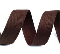 cyclingcolors ruban sergé coton à chevrons largeur 30mm x longueur 50m, marron foncé