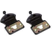 cyclingcolors sabot de guidage bas pour porte de garage noir épaisseur 27 à 31mm (Lot de 2)