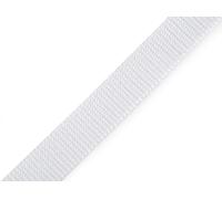 cyclingcolors Sangle en polypropylène, Largeur 20 mm, Longueur 25 mètre, Sac à Dos Corde Meuble Chaise toboggas mercerie vêtement, Blanc