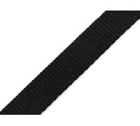 cyclingcolors Sangle en polypropylène, Largeur 20 mm, Longueur 50 mètre, Sac à Dos Corde Meuble Chaise toboggas mercerie vêtement, Noir