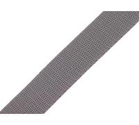 cyclingcolors Sangle en polypropylène, Largeur 25 mm, Longueur 25 mètre, Sac à Dos Corde Meuble Chaise toboggas mercerie vêtement, Gris