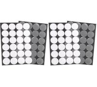 cyclingcolors Scratch Autocollant Rond Double Face Pastille Scratch Autocollant Crochets Boucles Création Couture Carterie DIY Artisanat 24 paires 25mm, transparent (Lot de 2)