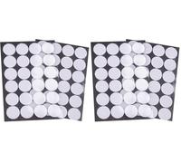 cyclingcolors Scratch Autocollant Rond Double Face Pastille Scratch Autocollant Crochets Boucles Création Couture Carterie DIY Artisanat 24 paires 25mm, blanc (Lot de 2)