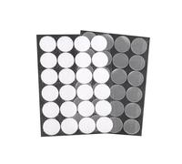 cyclingcolors Scratch Autocollant Rond Double Face Pastille Scratch Autocollant Crochets Boucles Création Couture Carterie DIY Artisanat 24 paires 25mm, transparent
