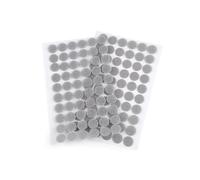 cyclingcolors Scratch Autocollant Rond Double Face Pastille Scratch Autocollant Crochets Boucles Création Couture Carterie DIY Artisanat 60 paires 15mm, gris