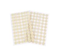 cyclingcolors Scratch Autocollant Rond Double Face Pastille Scratch Autocollant Crochets Boucles Création Couture Carterie DIY Artisanat 60 paires 15mm, crème clair