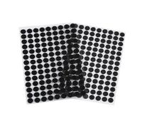 cyclingcolors Scratch Autocollant Rond Double Face Pastille Scratch Autocollant Crochets Boucles Création Couture Carterie DIY Artisanat 126 paires 10mm, noir