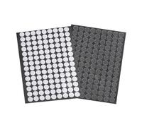 cyclingcolors Scratch Autocollant Rond Double Face Pastille Scratch Autocollant Crochets Boucles Création Couture Carterie DIY Artisanat 126 paires 10mm, transparent