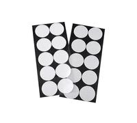 cyclingcolors Scratch Autocollant Rond Double Face Pastille Scratch Autocollant Crochets Boucles Création Couture Carterie DIY Artisanat 10 paires 35mm, blanc