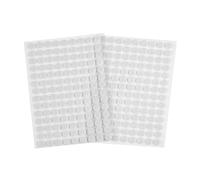 cyclingcolors Scratch Autocollant Rond Double Face Pastille Scratch Autocollant Crochets Boucles Création Couture Carterie DIY Artisanat 126 paires 10mm, blanc